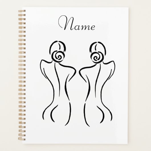 Illustratie vrouw Art Thunder_Cove Planner (Voorkant)