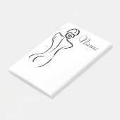 Illustratie vrouw Art Thunder_Cove Post-it® Notes (Schuin)