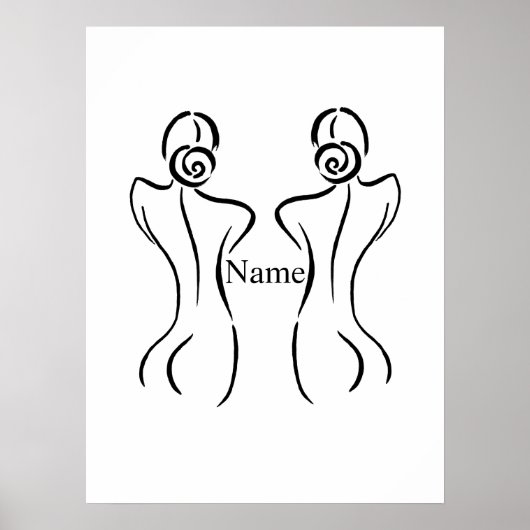 Illustratie vrouw Art Thunder_Cove Poster (Voorkant)
