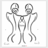 Illustratie vrouw Art Thunder_Cove Sticker (Vel)