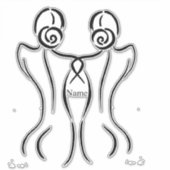 Illustratie vrouw Art Thunder_Cove Sticker (Voorkant)