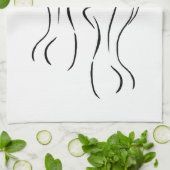 Illustratie vrouw Art Thunder_Cove Theedoek (Gevouwen)