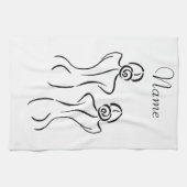 Illustratie vrouw Art Thunder_Cove Theedoek (Horizontaal)