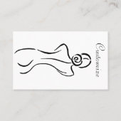 Illustratie vrouw Art Thunder_Cove Visitekaartje (Achterkant)