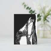 Illustratie vrouw deel 1 briefkaart (Staand voorkant)