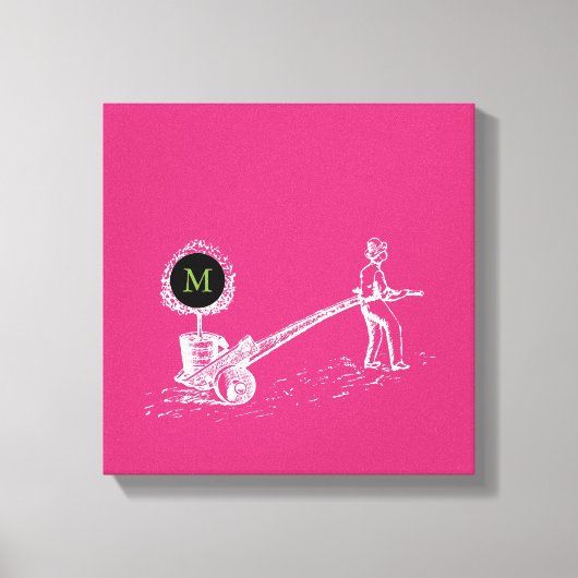 illustratie W Boom Monogram Canvas (Voorkant)