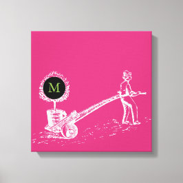  illustratie W Boom Monogram Canvas