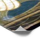 Illustratie Waalbeeld Zwan en Rush en Iris Poster (Hoek)