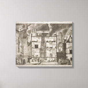 Illustratie waaruit blijkt hoe nieuwe lange brands canvas afdruk