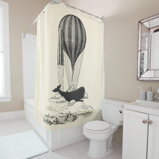 Illustratie  walvis douchegordijn (In situ)