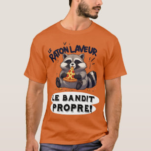 Illustratie Wasbeer Humor De Schone Bandiet T-shirt