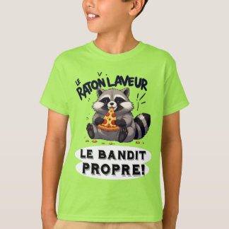 Illustratie Wasbeer Humor  De Schone Bandiet T-shirt