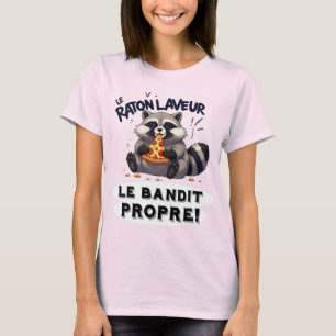 Illustratie Wasbeer Humor De Schone Dief" T-shirt