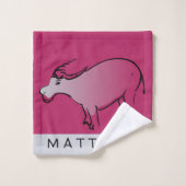 Illustratie waterbuffel 2 Chinese Ox-jaarnaam Bad Handdoek (Wasdoekje)