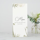 Illustratie waterverf Bamboe-boom Menu (Staand voorkant)