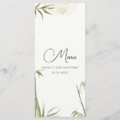 Illustratie waterverf Bamboe-boom Menu (Voorkant)