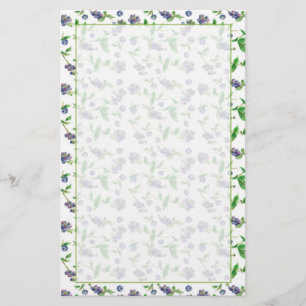 Illustratie Waterverf blauwbes Briefpapier