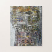 Illustratie waterverf City Legpuzzel (Verticaal)