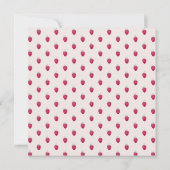 Illustratie Waterverf frambozen Kaart (Achterkant)