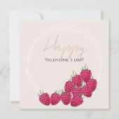 Illustratie Waterverf frambozen Kaart (Voorkant)