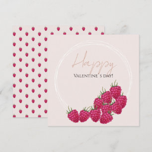 Illustratie Waterverf frambozen Kaart