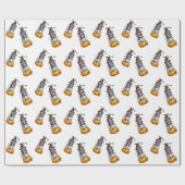 Illustratie Waterverf Halloween Autumn Gnome Cadeaupapier (Vlak)