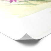 Illustratie Waterverf kleine lentevaarfae fairy Poster (Hoek)