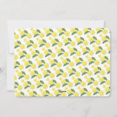 Illustratie Waterverf Lemon Slices Feestdagenkaart (Achterkant)