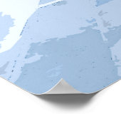 Illustratie Waterverf Mykonos Poster (Hoek)