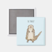 Illustratie waterverf Pangolin Magneet (Voorkant / Achterkant)