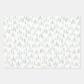 Illustratie waterverf pine-structuur  inpakpapier vel (Voorkant 2)