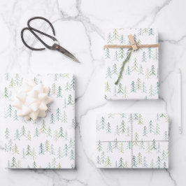 Illustratie waterverf pine-structuur inpakpapier vel