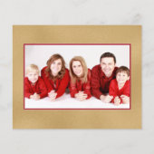 Illustratie Waterverf Rode kersttruck  Foto (Achterkant)