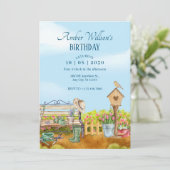 Illustratie Waterverf Tuinier Kaart (Staand voorkant)