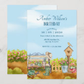 Illustratie Waterverf Tuinier Kaart (Voorkant / Achterkant)