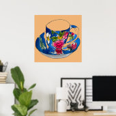 illustratie waterverf voor theaterkunst poster (Thuiskantoor)