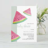 Illustratie Waterverf watermeloen Kaart (Staand voorkant)