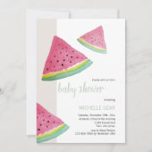 Illustratie Waterverf watermeloen Kaart (Voorkant)