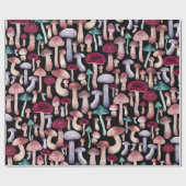 Illustratie Waterverf wilde paddenstoelen Cadeaupapier (Vlak)