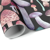 Illustratie Waterverf wilde paddenstoelen Cadeaupapier (Rol Hoek)