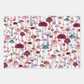 Illustratie Waterverf wilde paddenstoelen  Inpakpapier Vel (Voorkant)