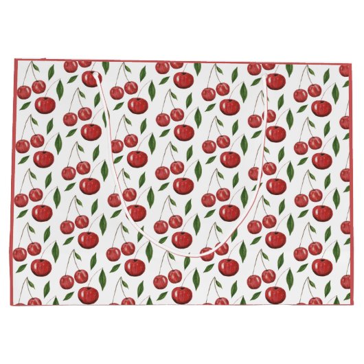 Illustratie Waterverf zoete kersen Groot Cadeauzakje (Achterkant)