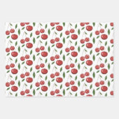 Illustratie Waterverf zoete kersen Inpakpapier Vel (Voorkant)