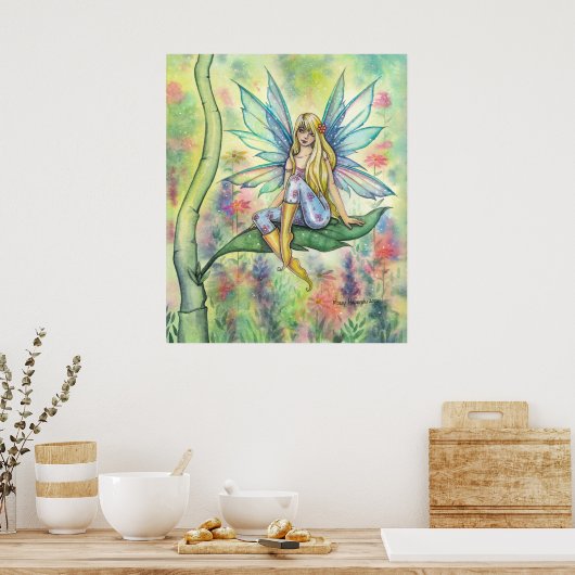 Illustratie Waterverf zomerdag Poster (Keuken)