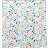 Illustratie Waterverven flessenpatroon Douchegordijn (Voorkant)