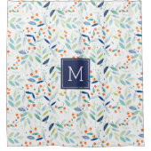 Illustratie Waterverven flessenpatroon  Douchegordijn (Voorkant)