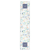 Illustratie Waterverven flessenpatroon  Medium Tafelloper (Voorkant)