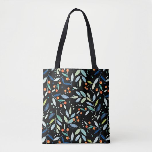 Illustratie Waterverven flessenpatroon Tote Bag (Voorkant)