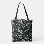 Illustratie Waterverven flessenpatroon Tote Bag (Achterkant)