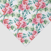 Illustratie Waterverven roze rozen patroon Tissuepapier (Detail)